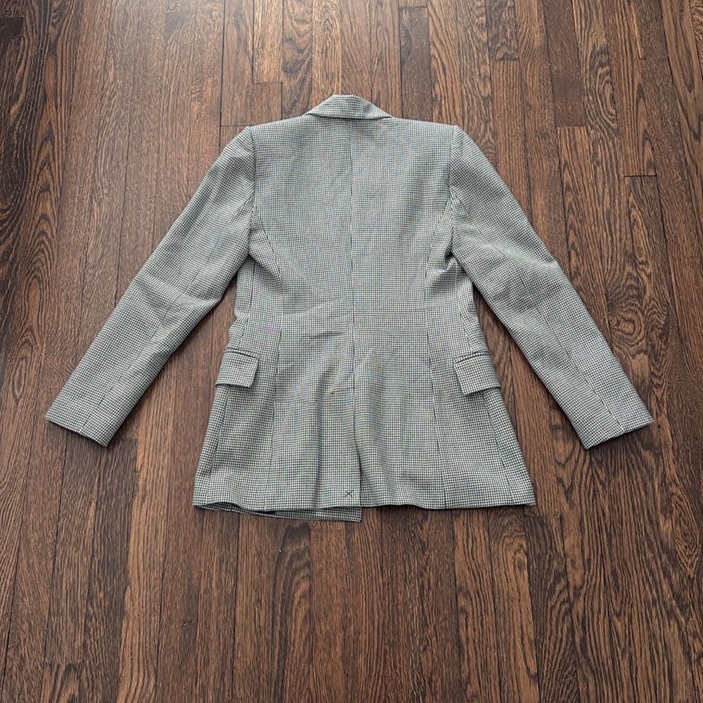 Zara Checkered Double Breasted Blazer - image 3